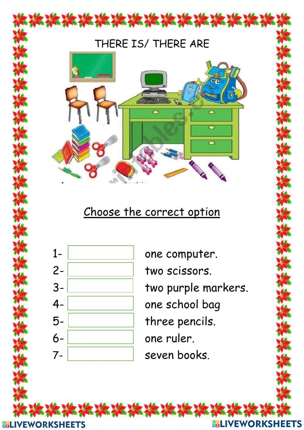 There is and there are