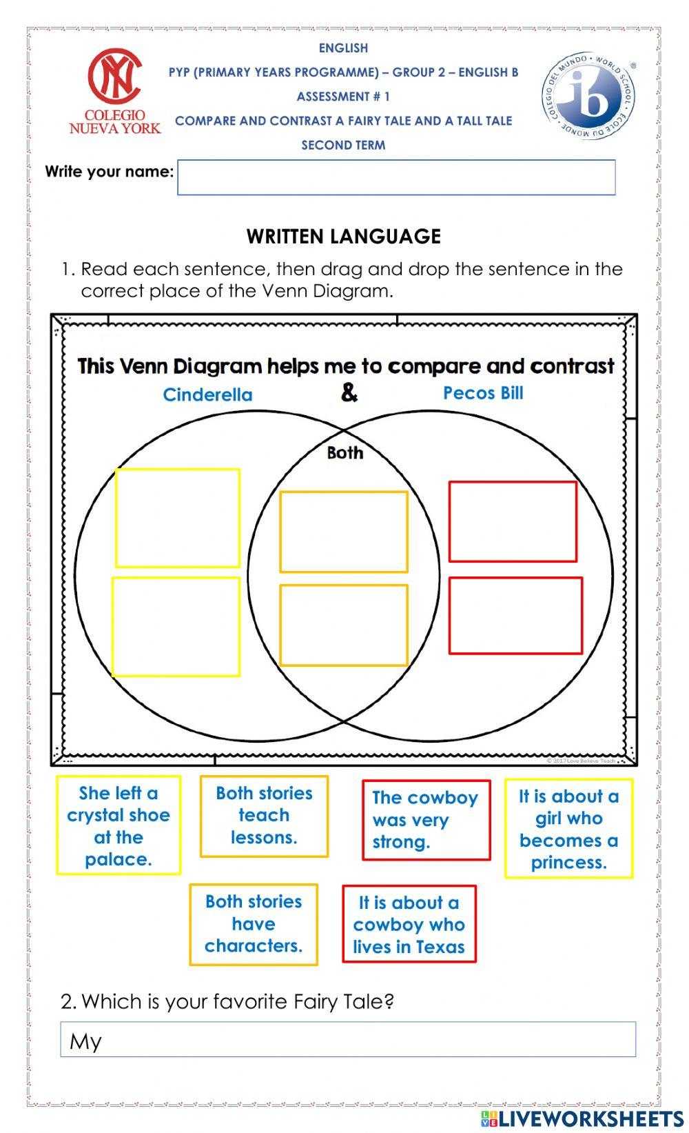 Compare and contrast Fairy Tale and Tall Tale