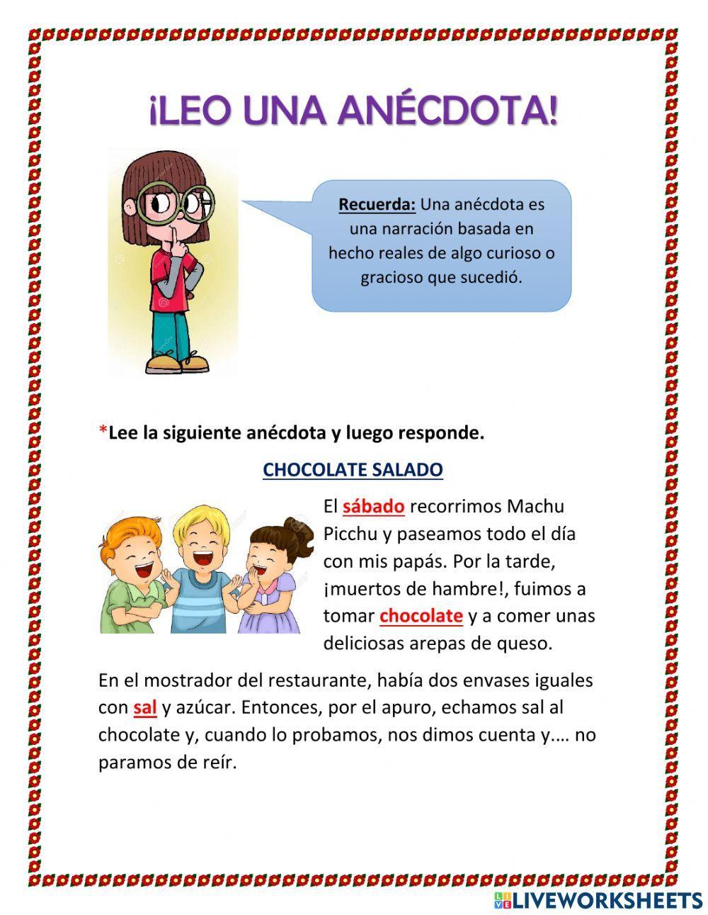 Repaso (anécdota y la sílaba)