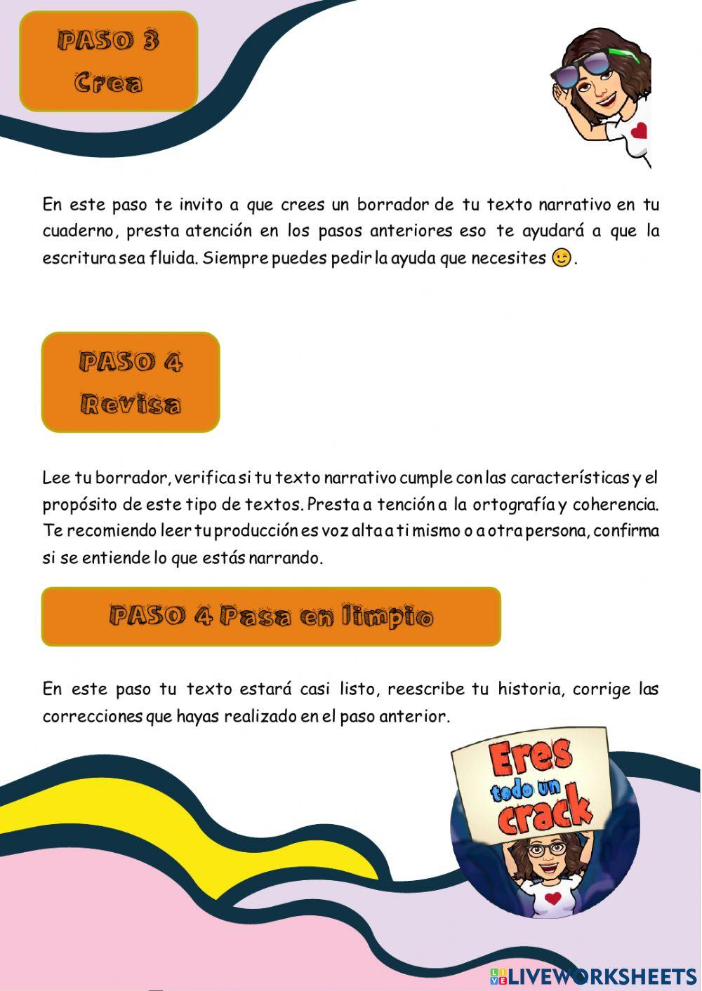 Producción textos narrativos