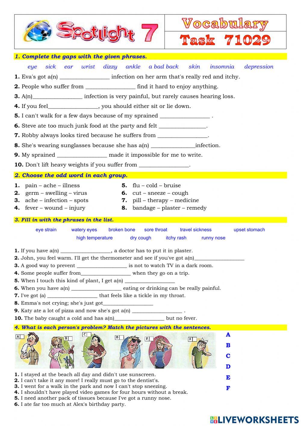 Spotlight 7 Task 71029