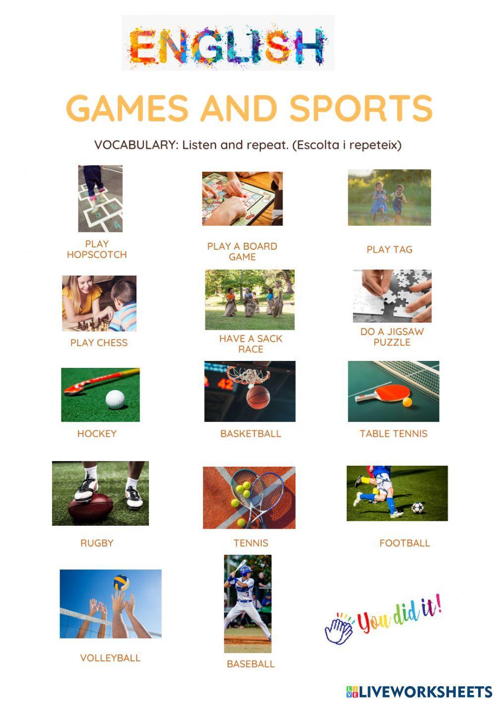 I wonder 2 - u5 sports and games