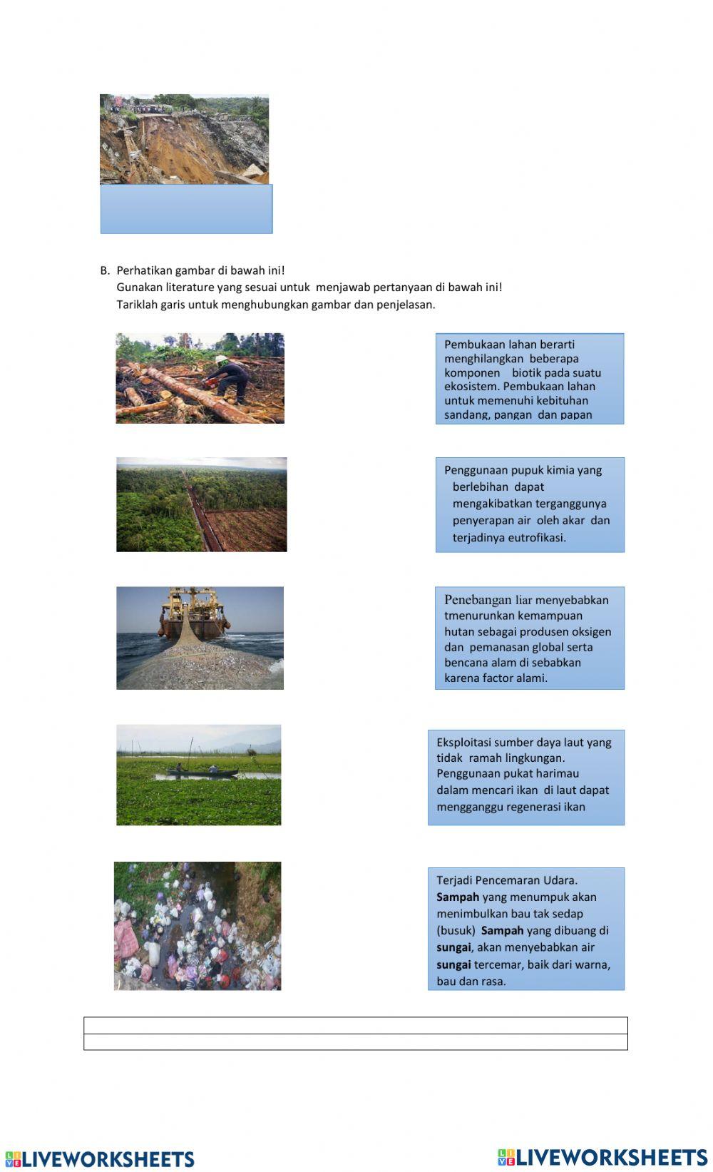 Perubahan dan pelestarian lingkungan