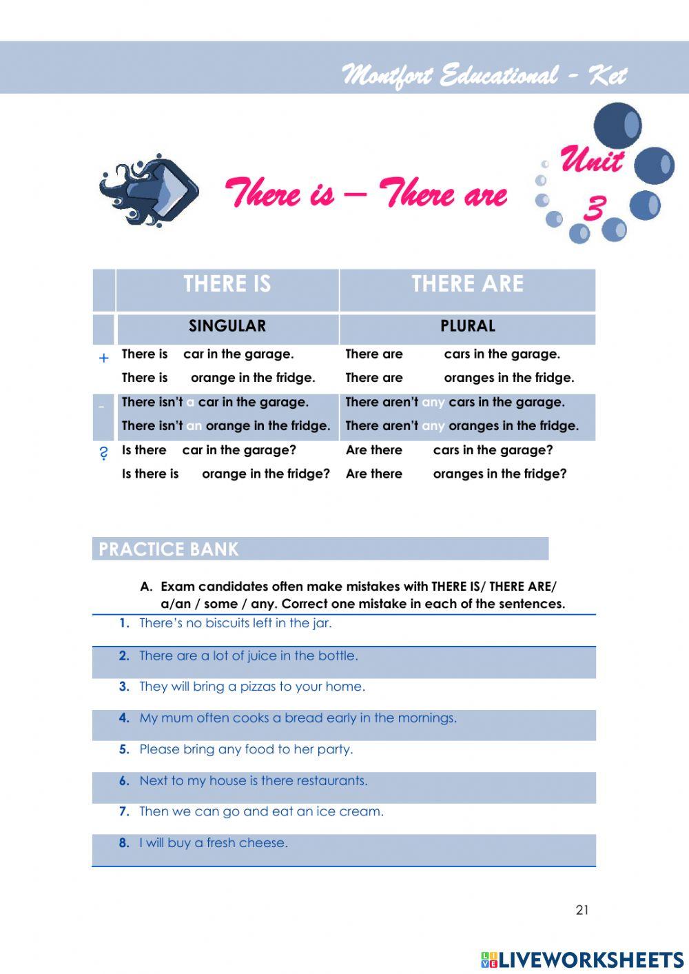 KET GRAMMAR UNIT 3.1