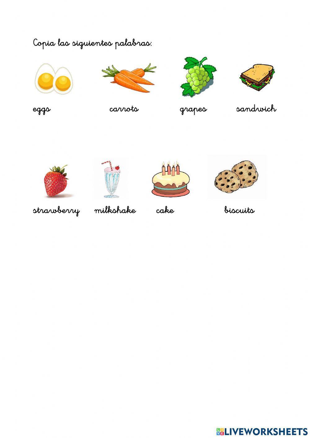 Vocabulary food