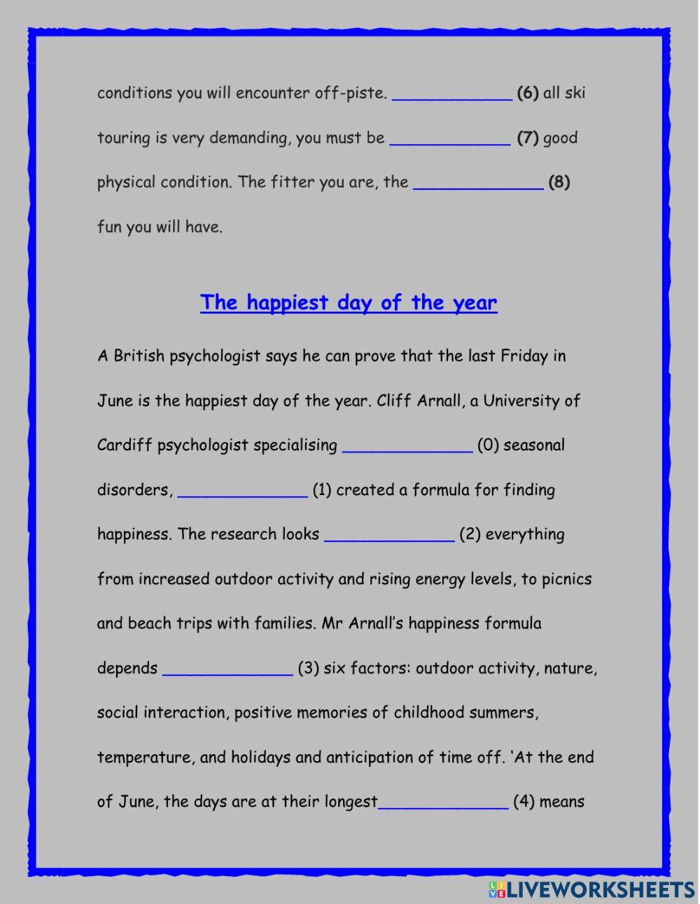 Reading and use of english