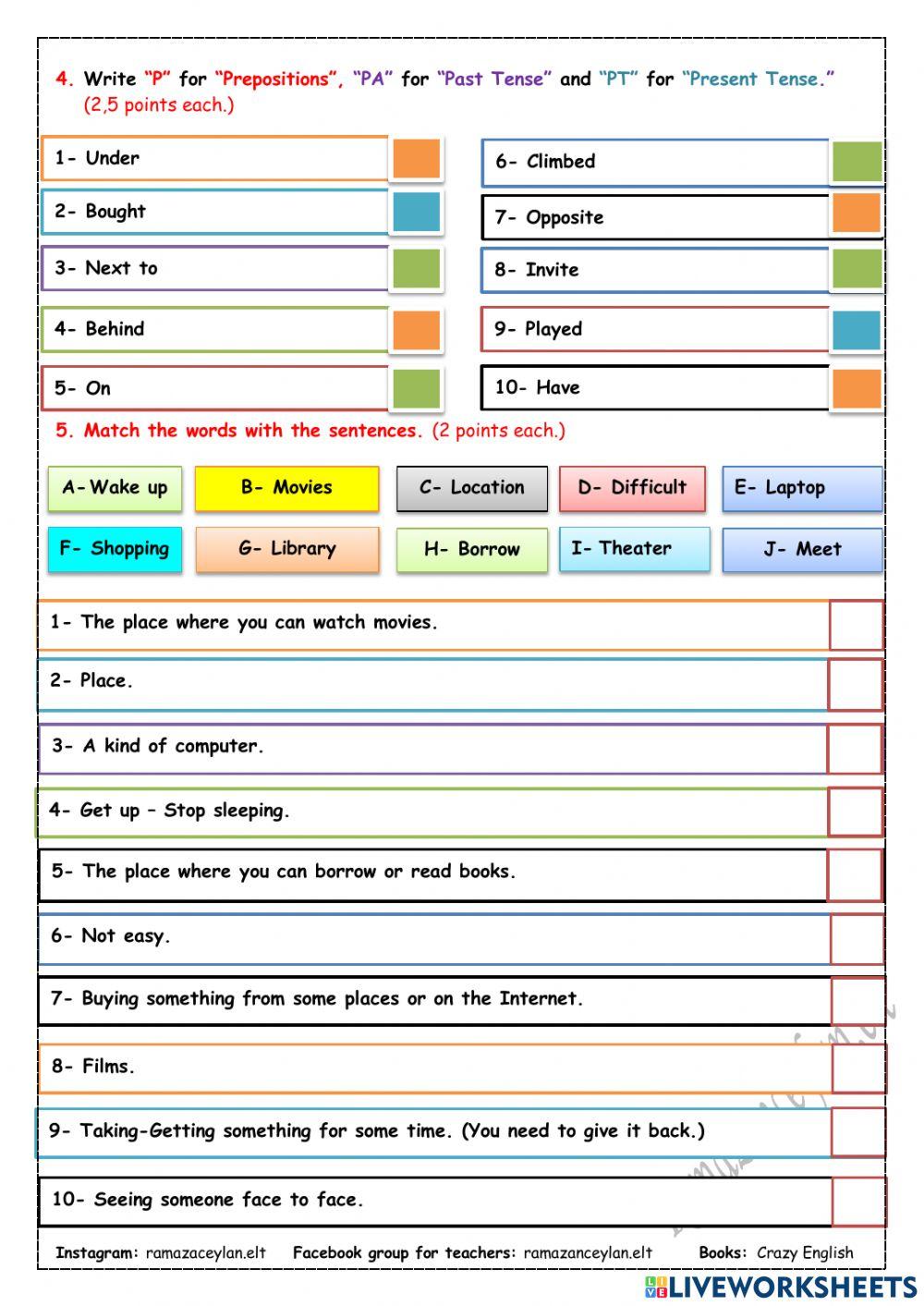 6th grade - unit 8 - revision