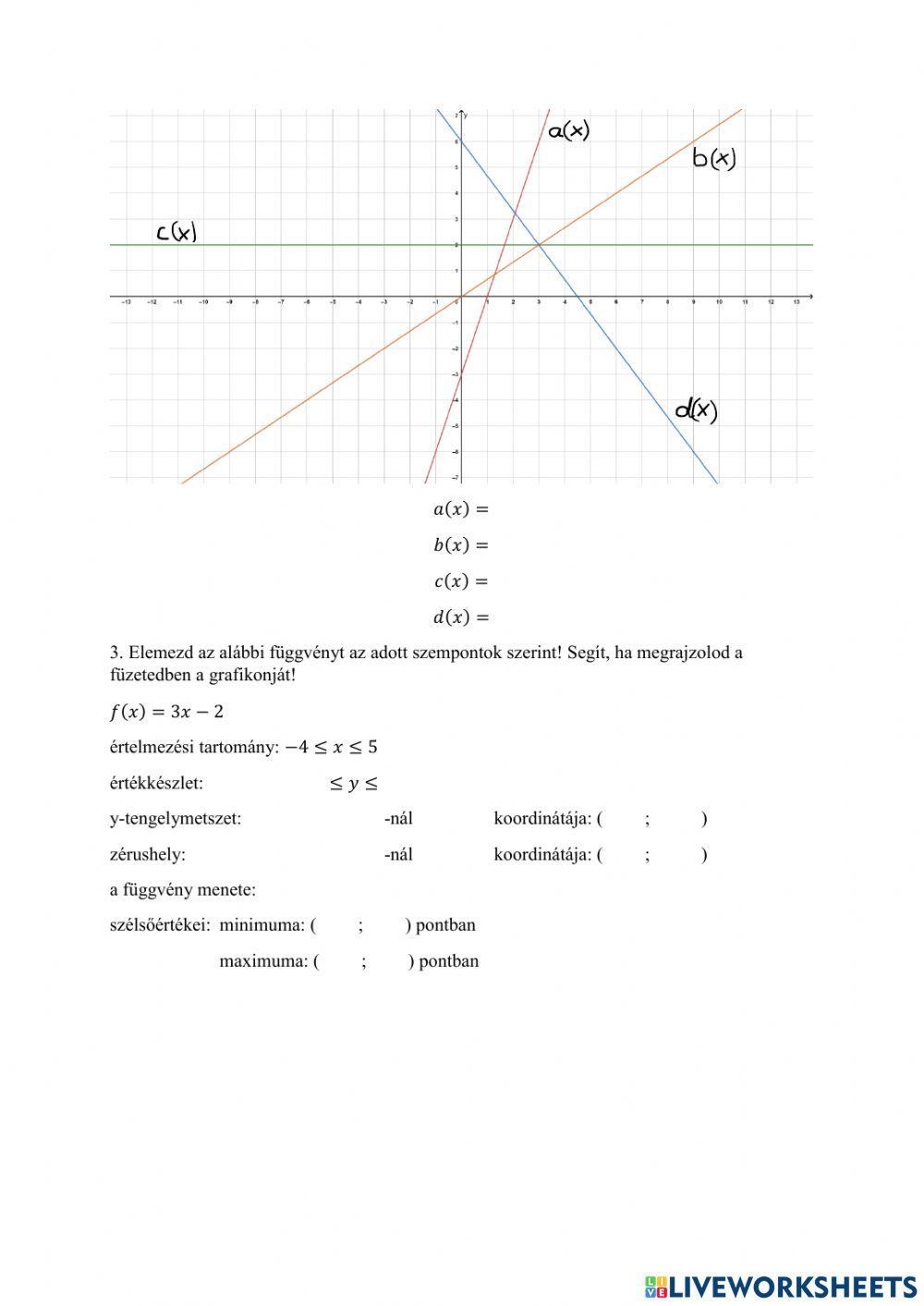 Lineáris függvények