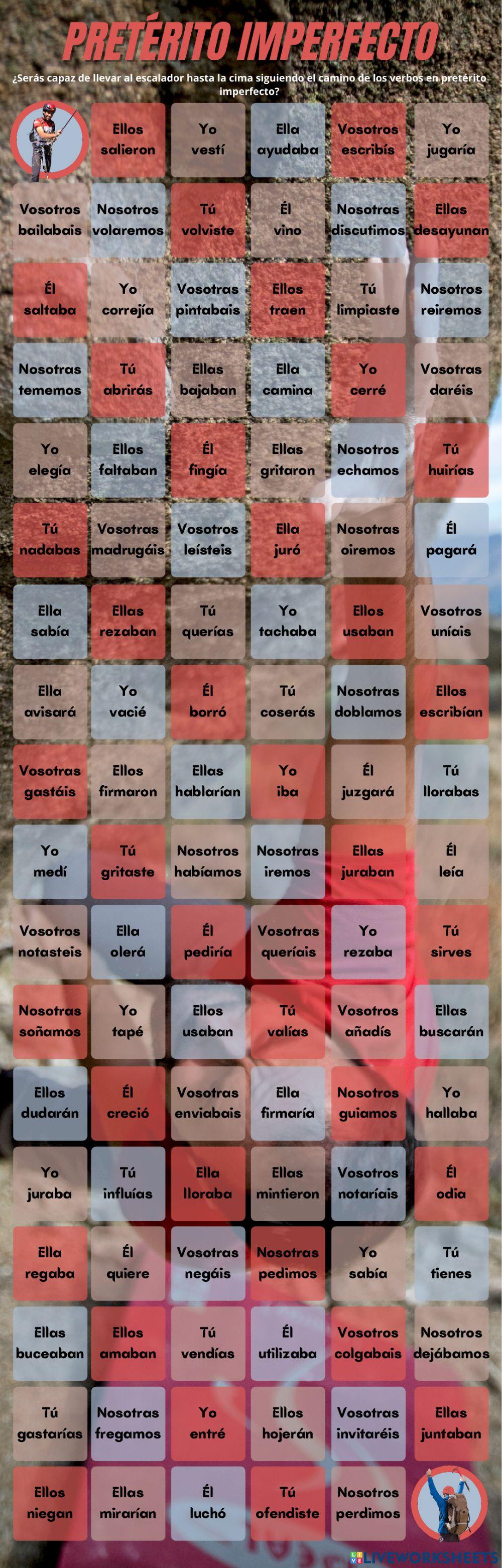 Pretérito imperfecto