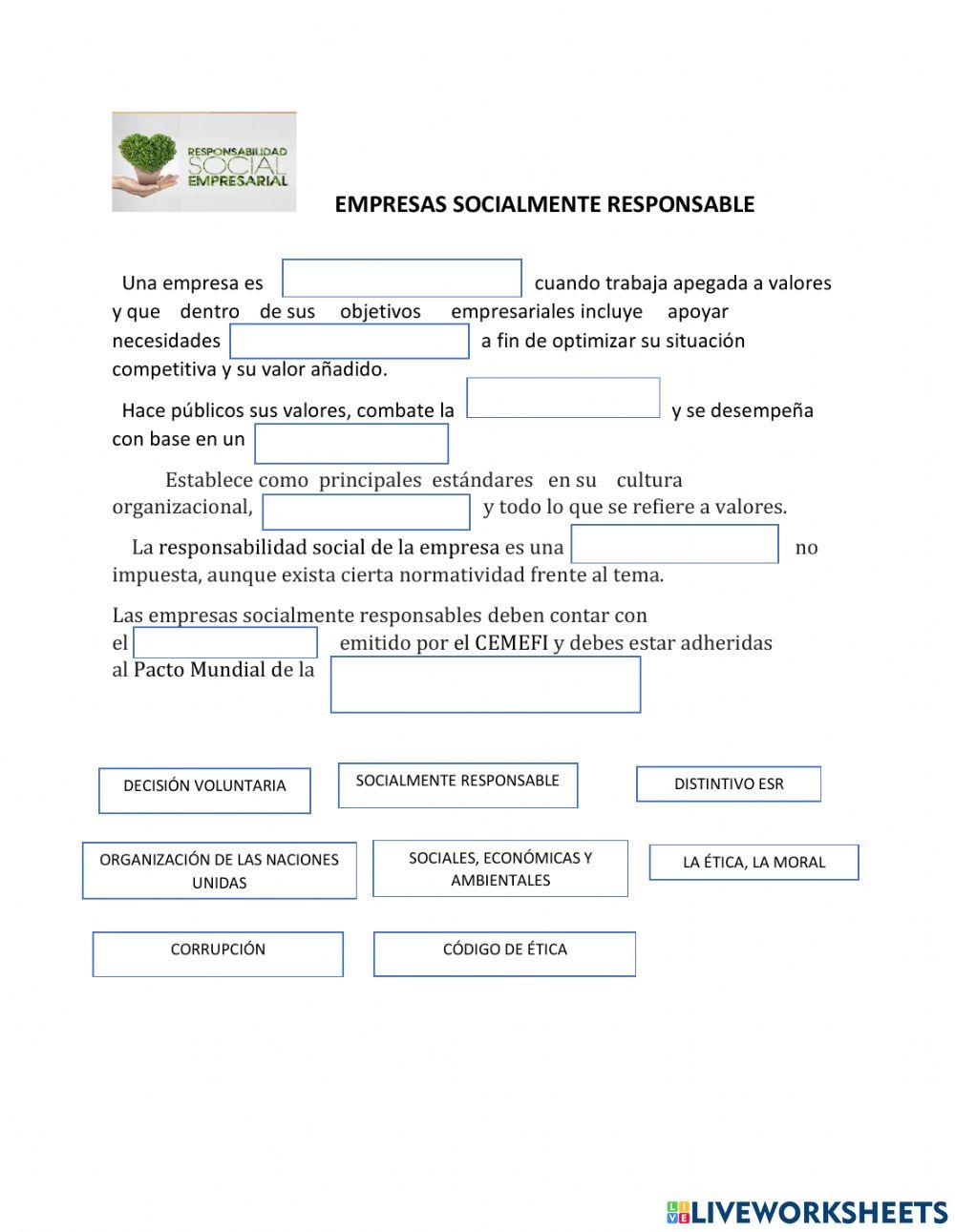 Empresas socialmente responsable