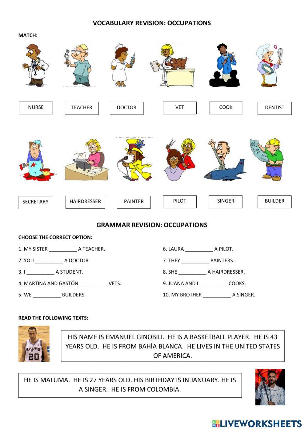 Revision - vocabulary & grammar