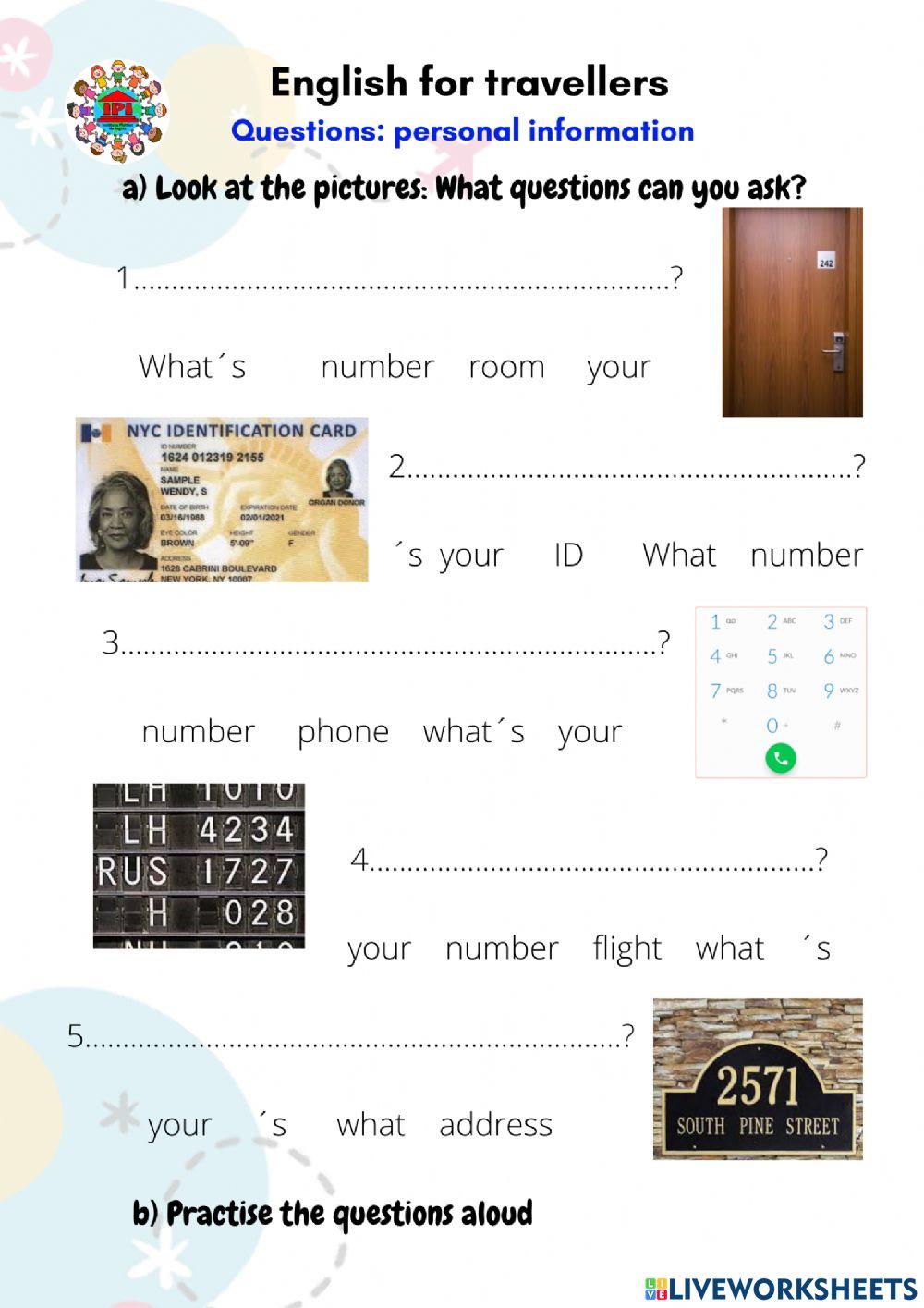 Questions for Travellers