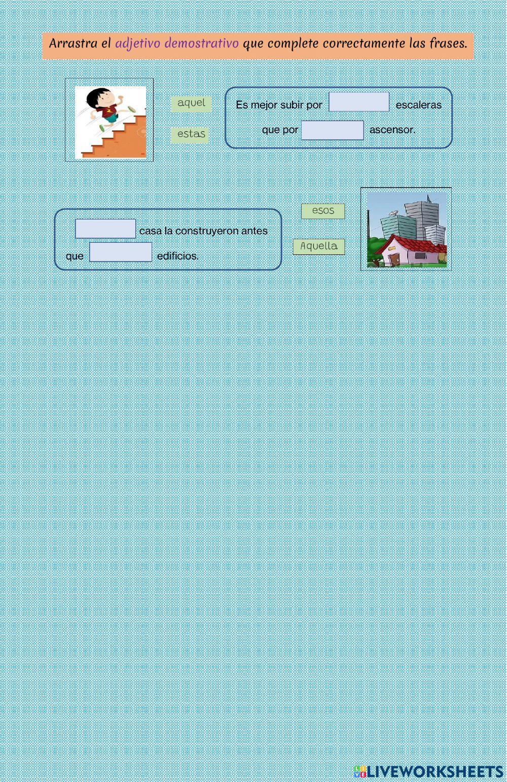 Adjetivos calificativos, posesivos, numeral