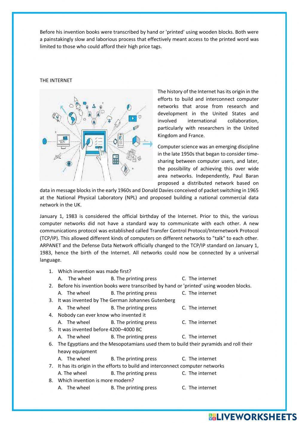 Discoveries and inventions