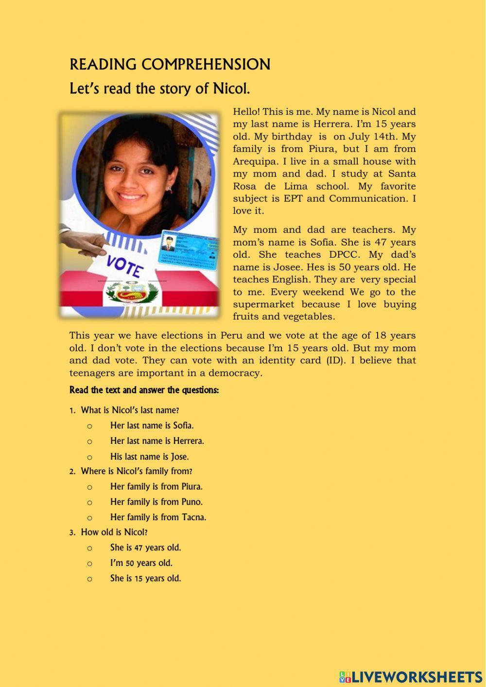 Simple present tense