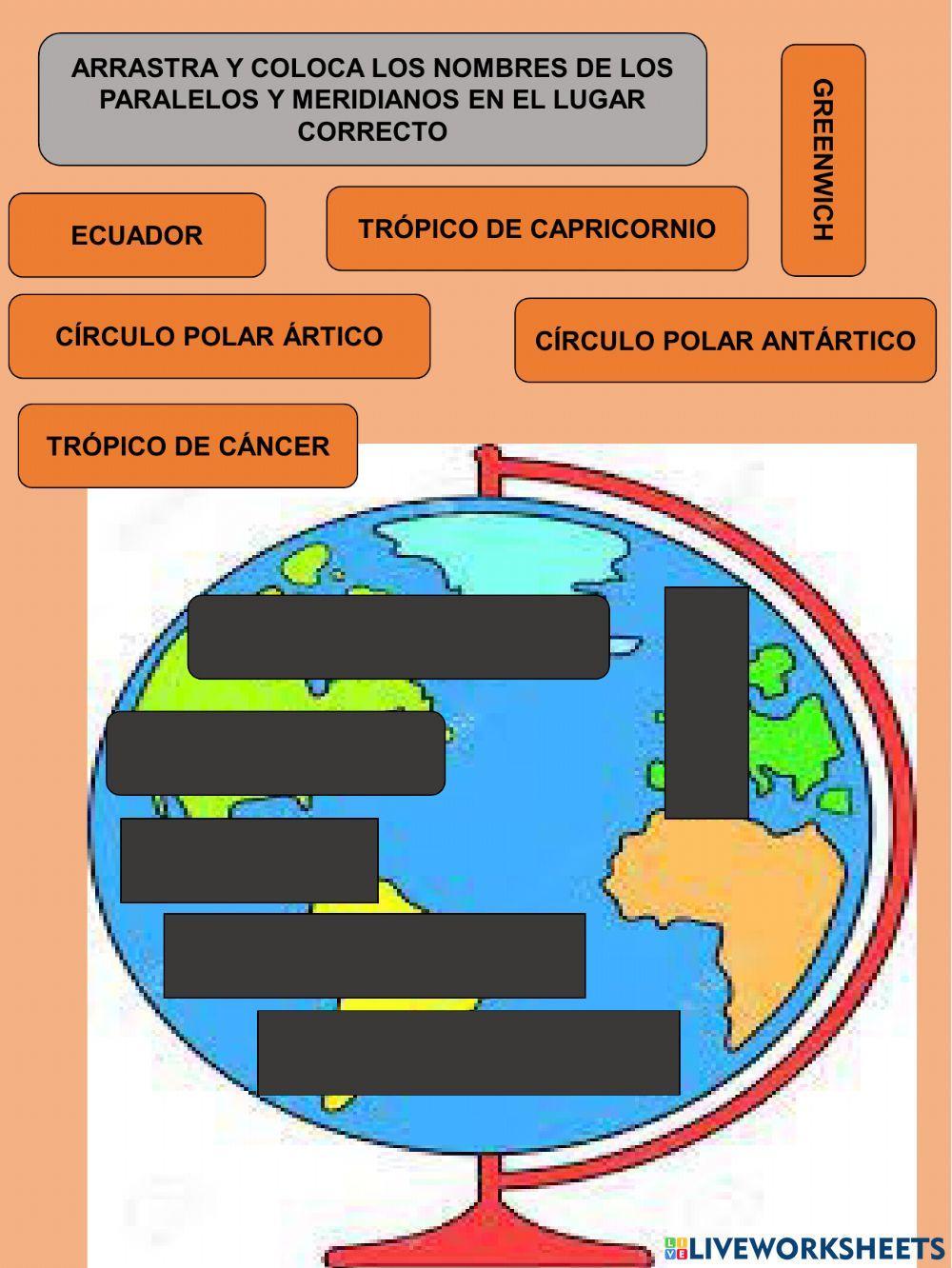 Paralelos y Meridianos