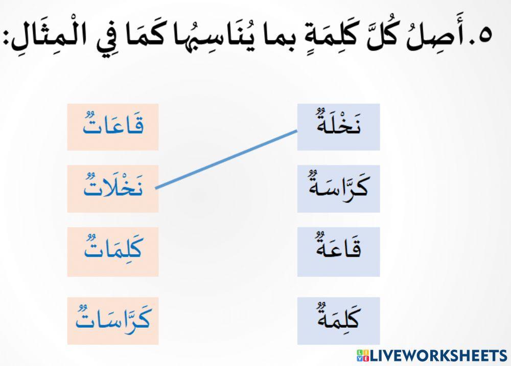 التراكيب اللغوية حرف الياء