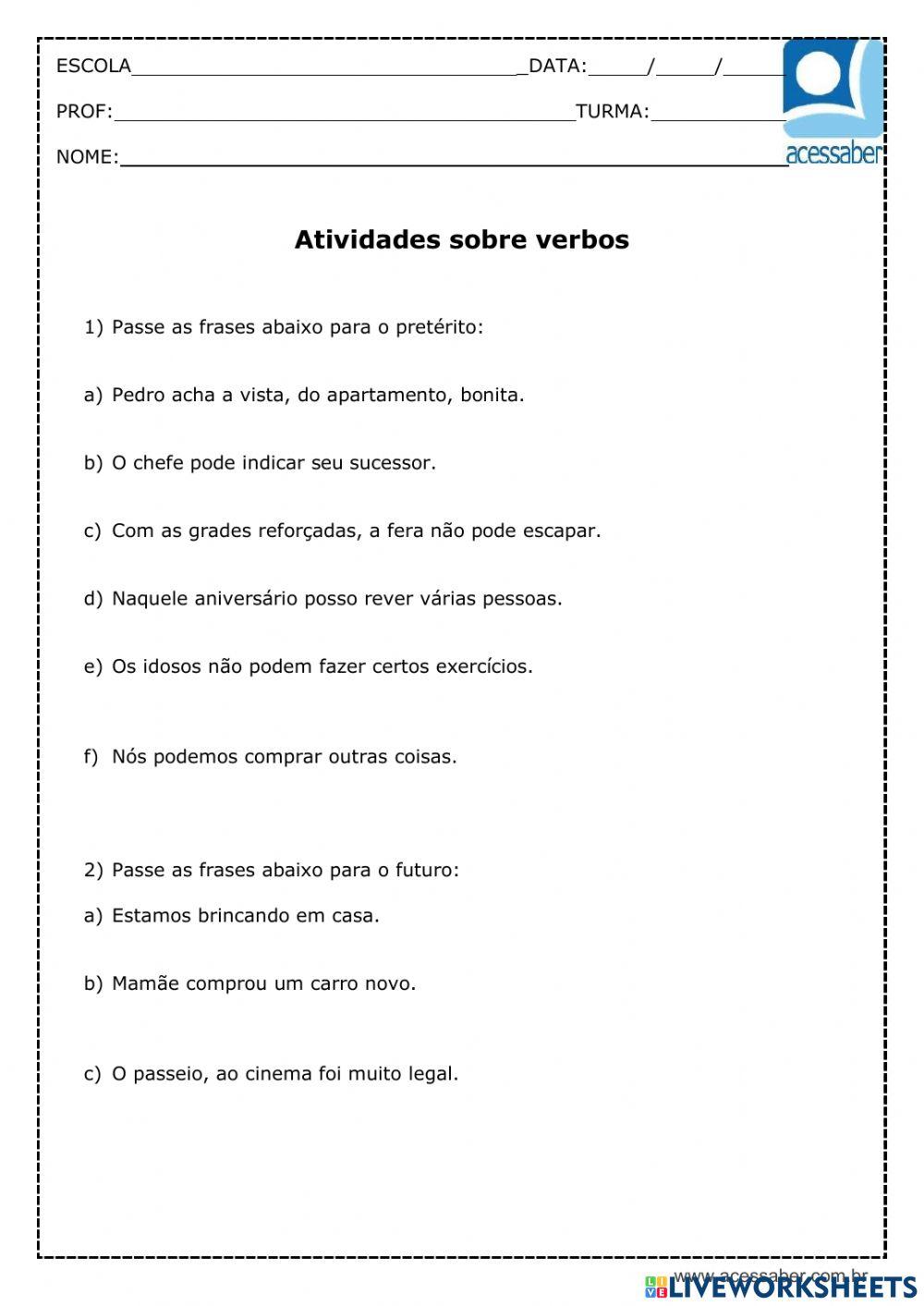 Português - verbos