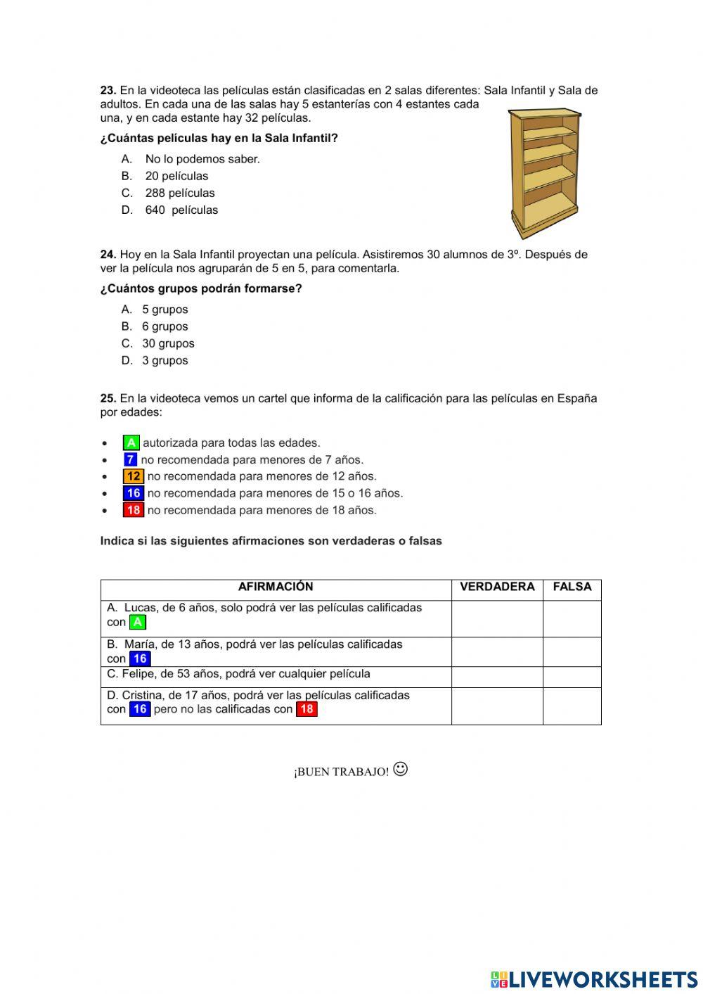 REPASO 3º PRUEBA EXTERNA COMP. MAT. II