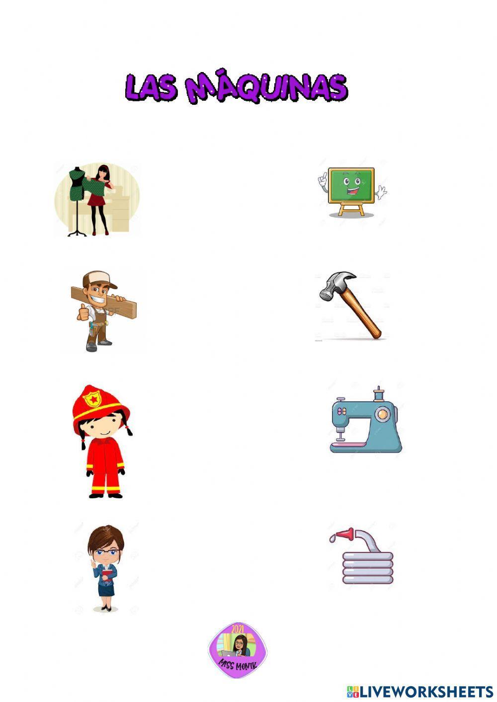 Máquinas y profesiones