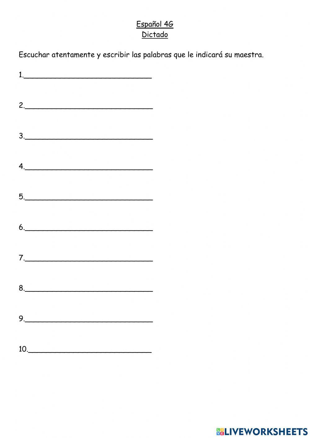 Dictado 4G-Abril 29