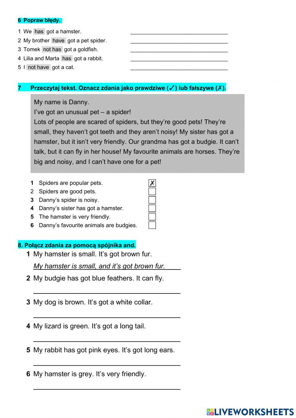 Unit 5 klasa 4 poprawa