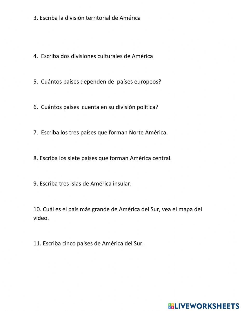 Continente américano