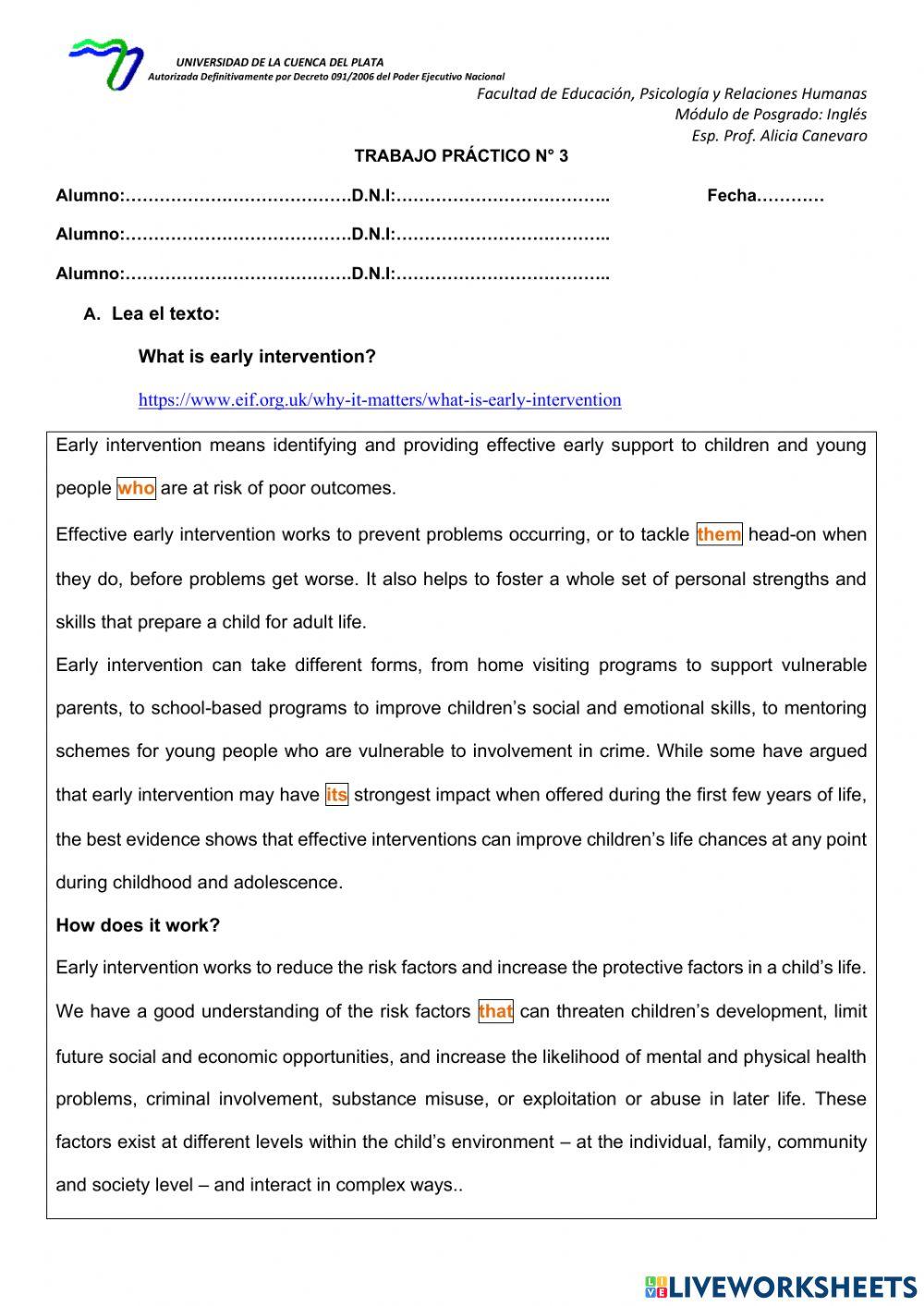 Lecto comprensión Psychology