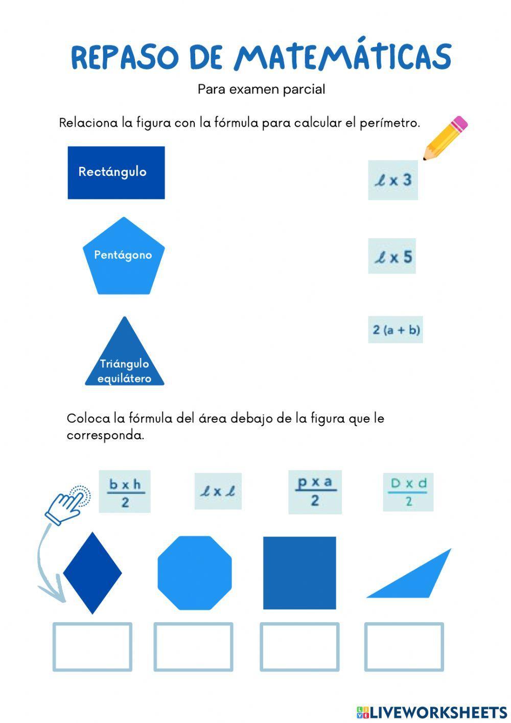 Repaso de matemáticas