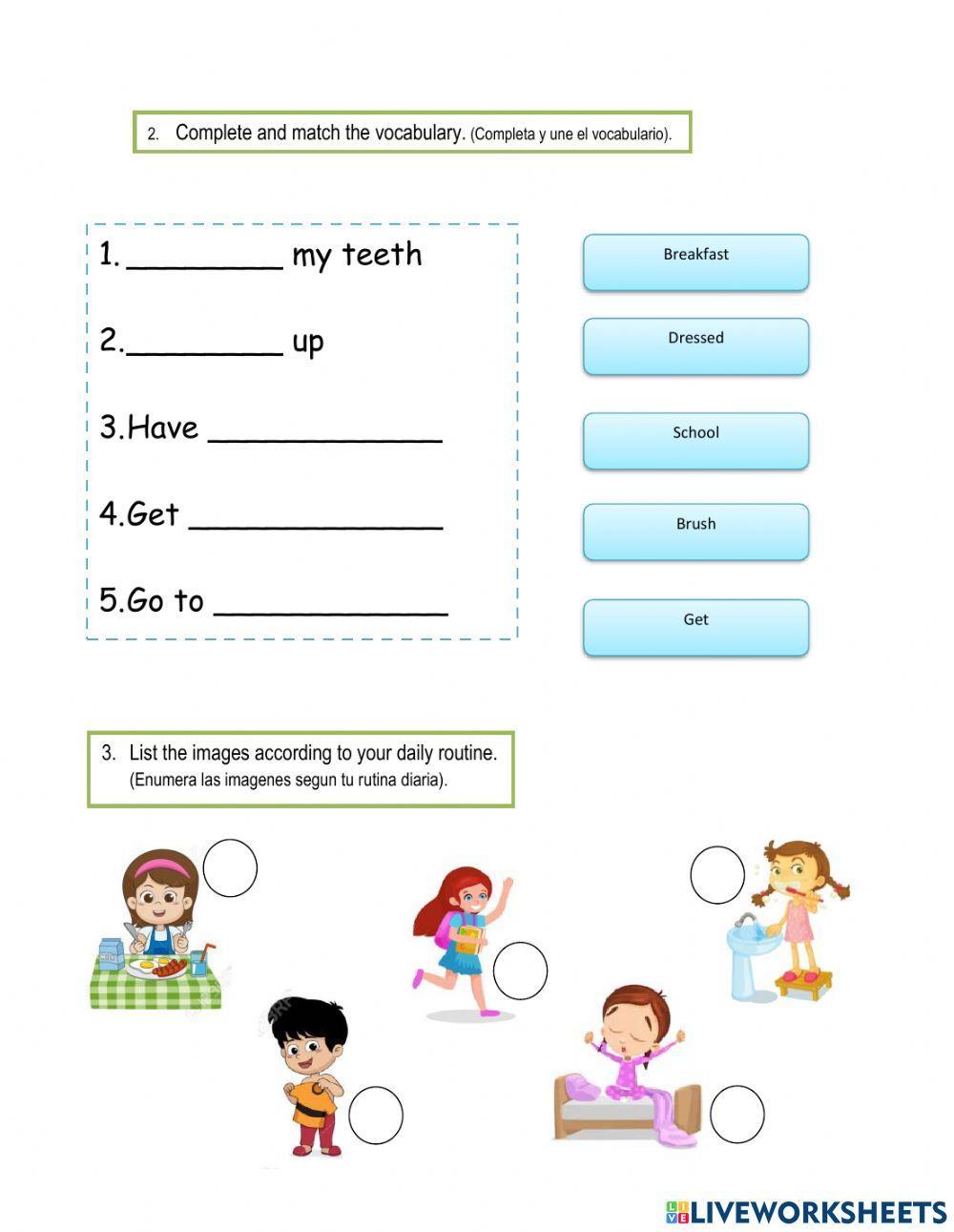 3° basico - Busy morning