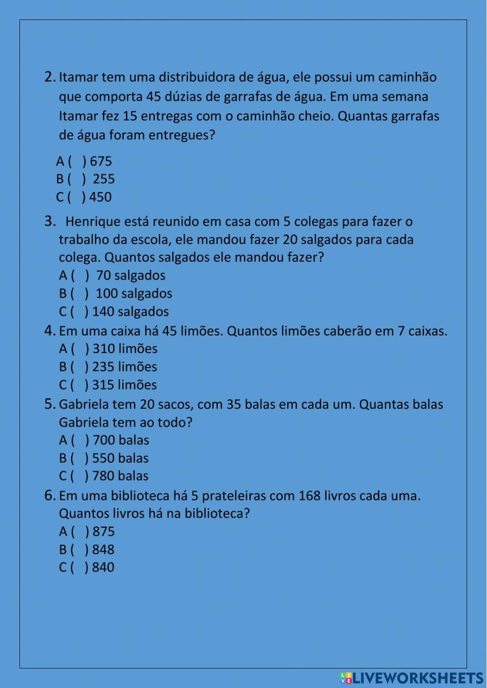 Multiplicação Multiplicação