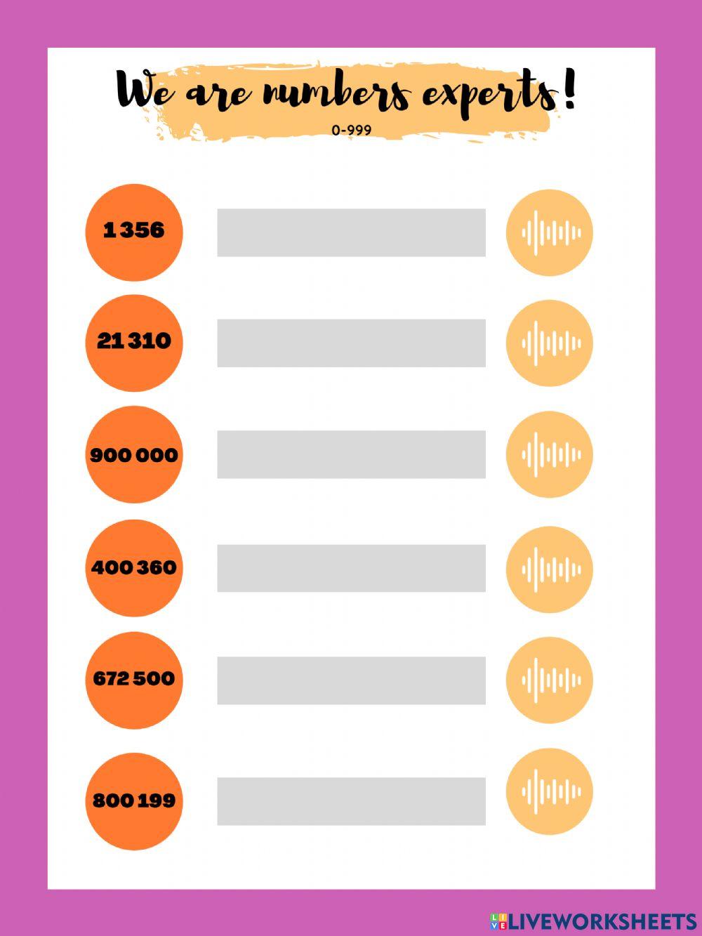 We are numbers experts 5