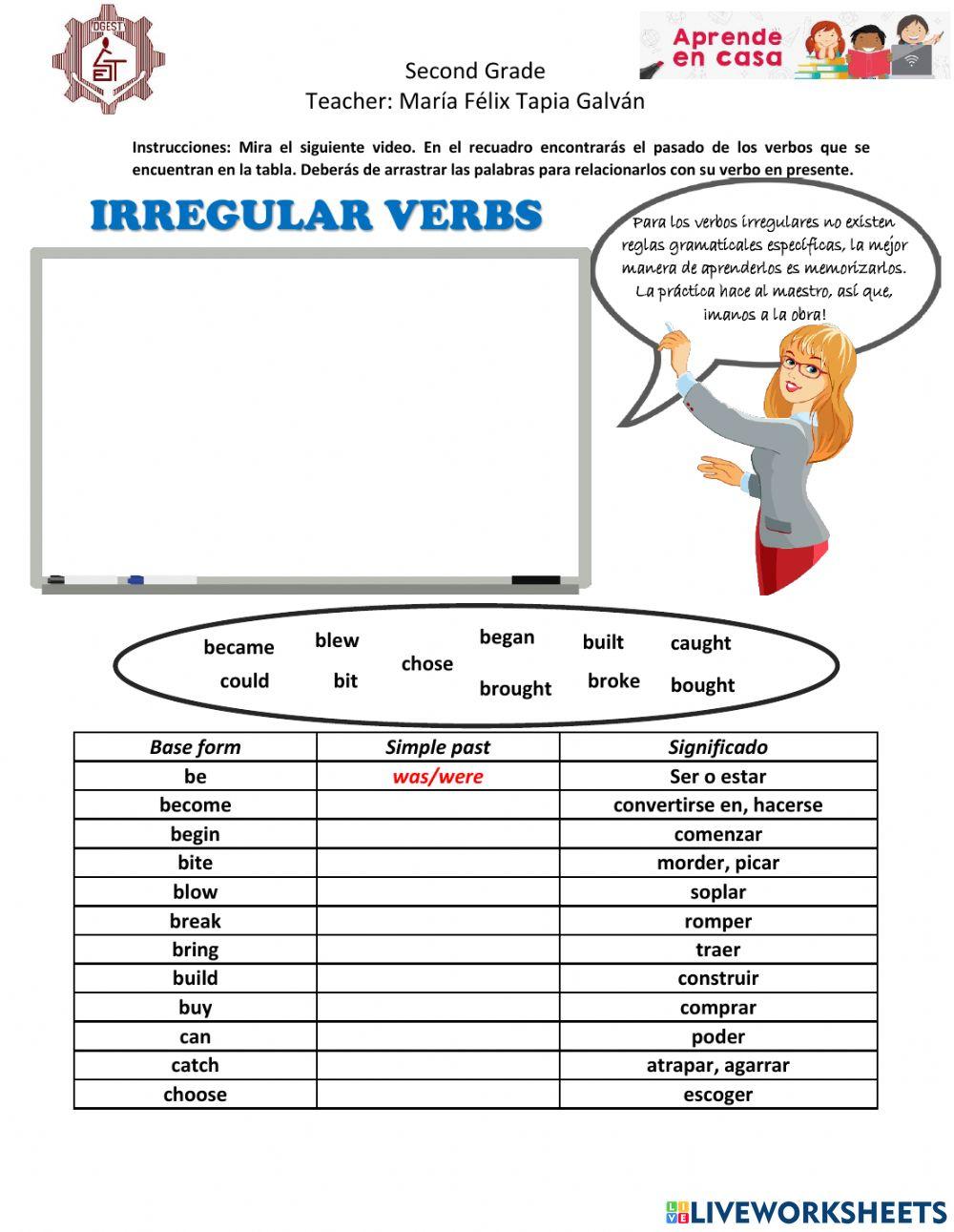 Irregular verbs