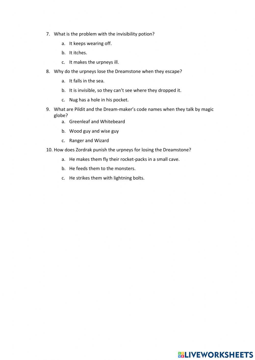 The Dreamstone: The Invisible Blob