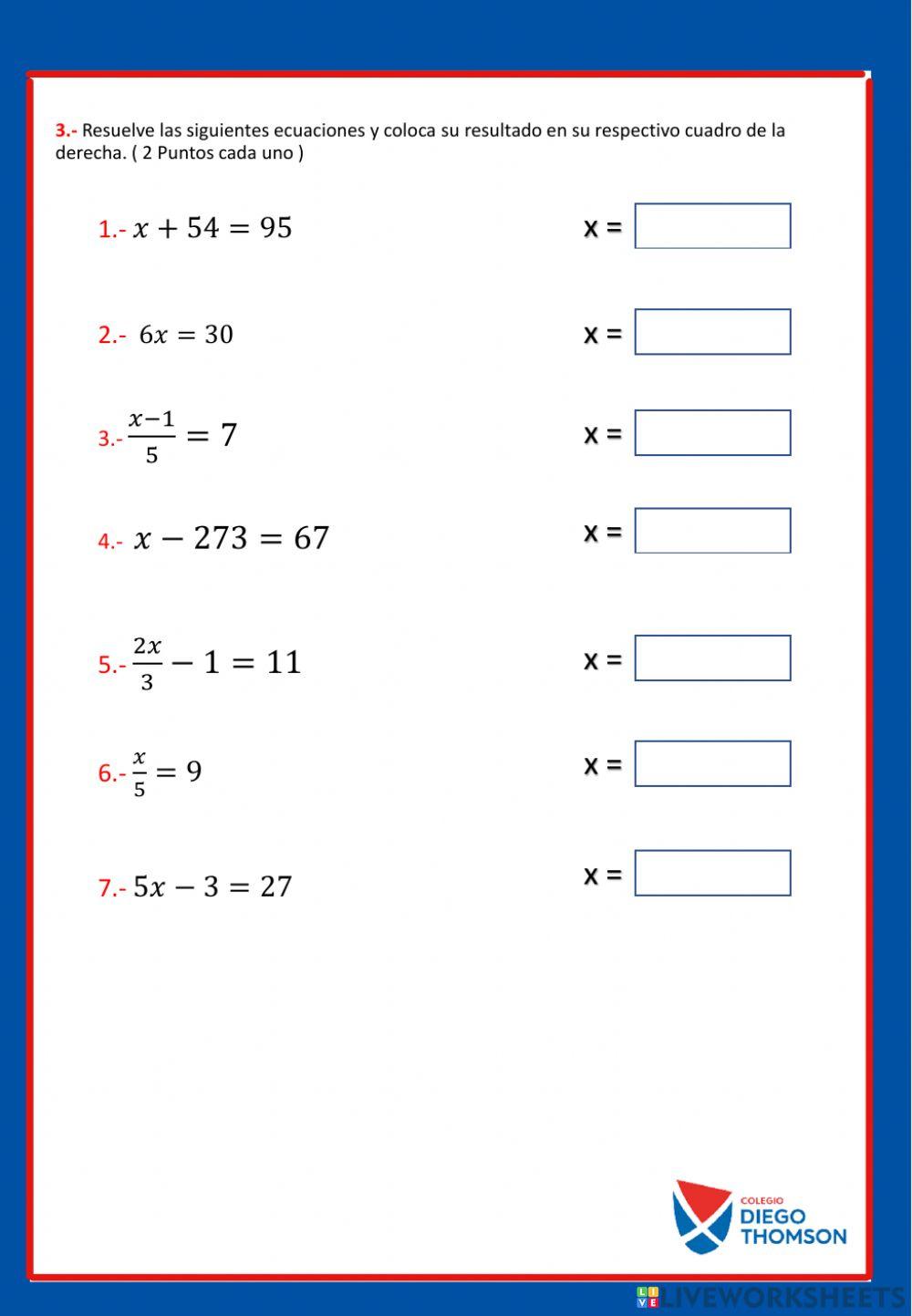 Examen abril 4to Álgebra