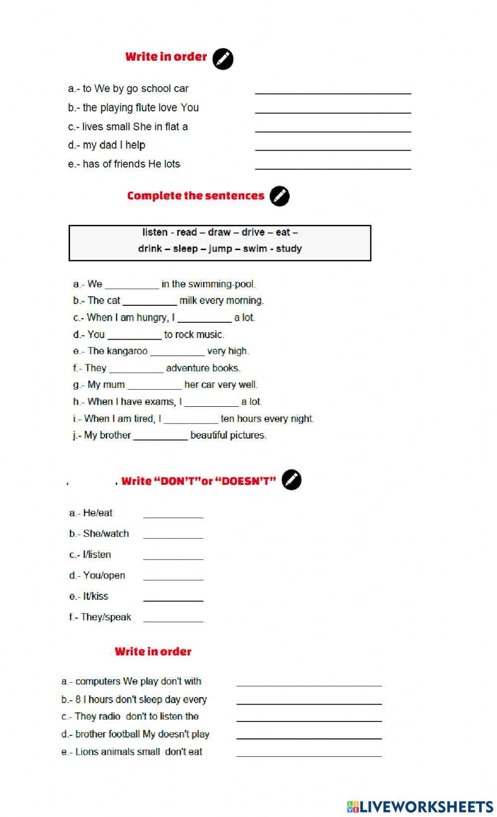 Present Simple and Present continuous