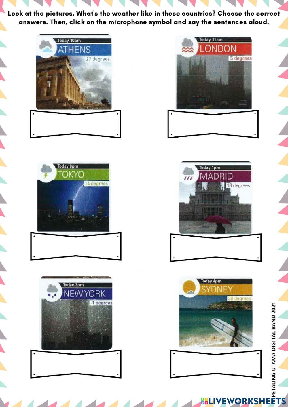 Unit 3 - Wild Weather (Speaking)