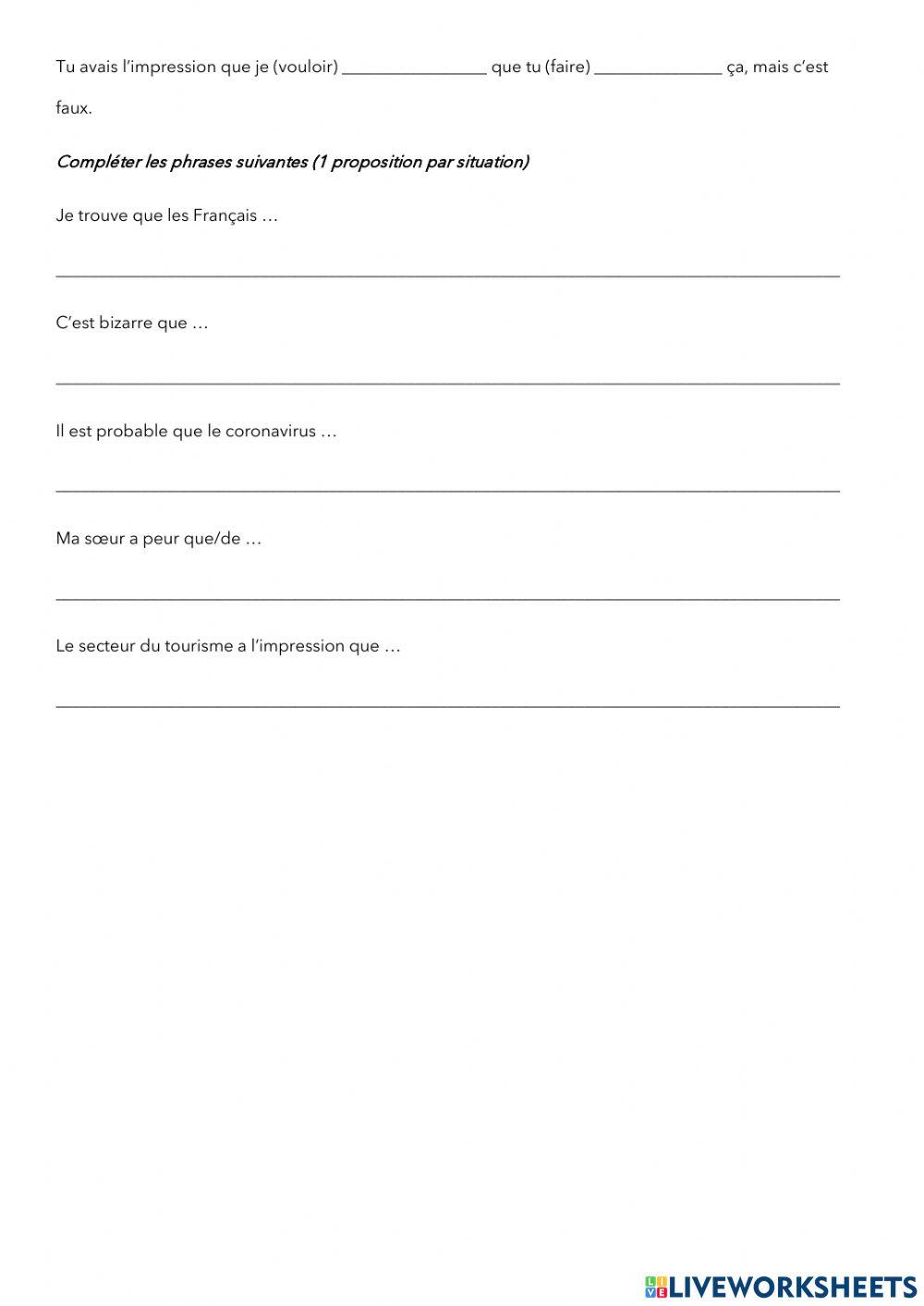 Subjonctif, indicatif ou infinitif ?