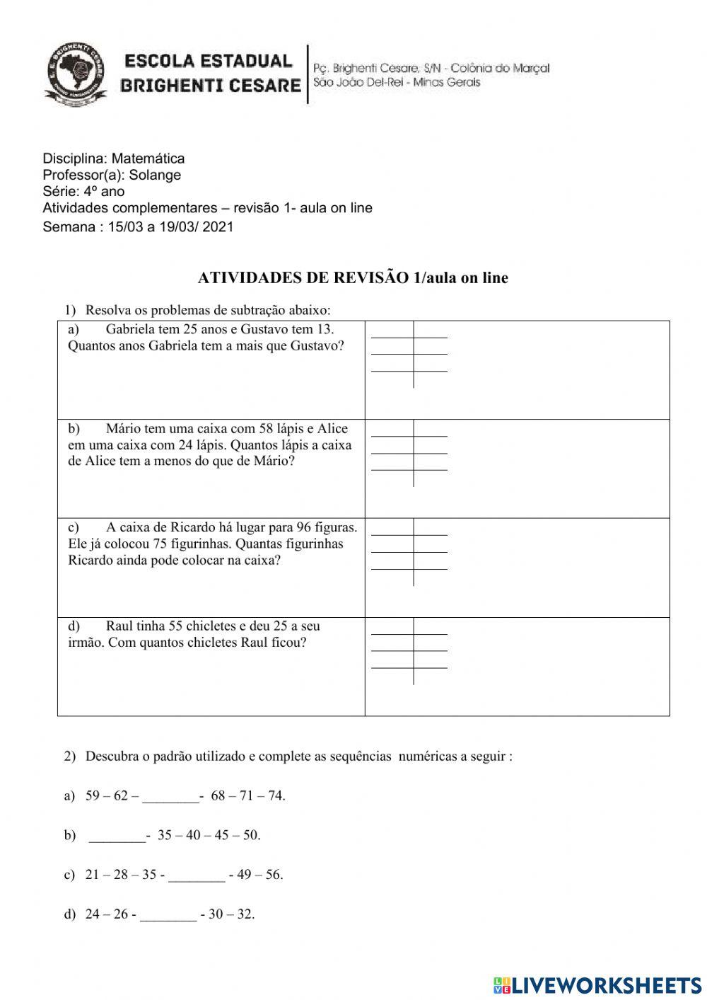Semana 1 Mat. Aula 1