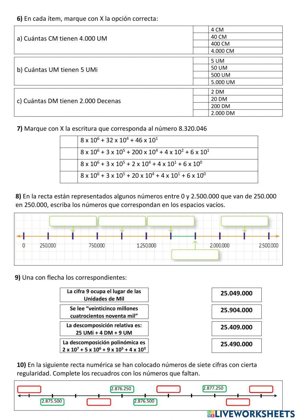 Sistema Decimal de Numeración