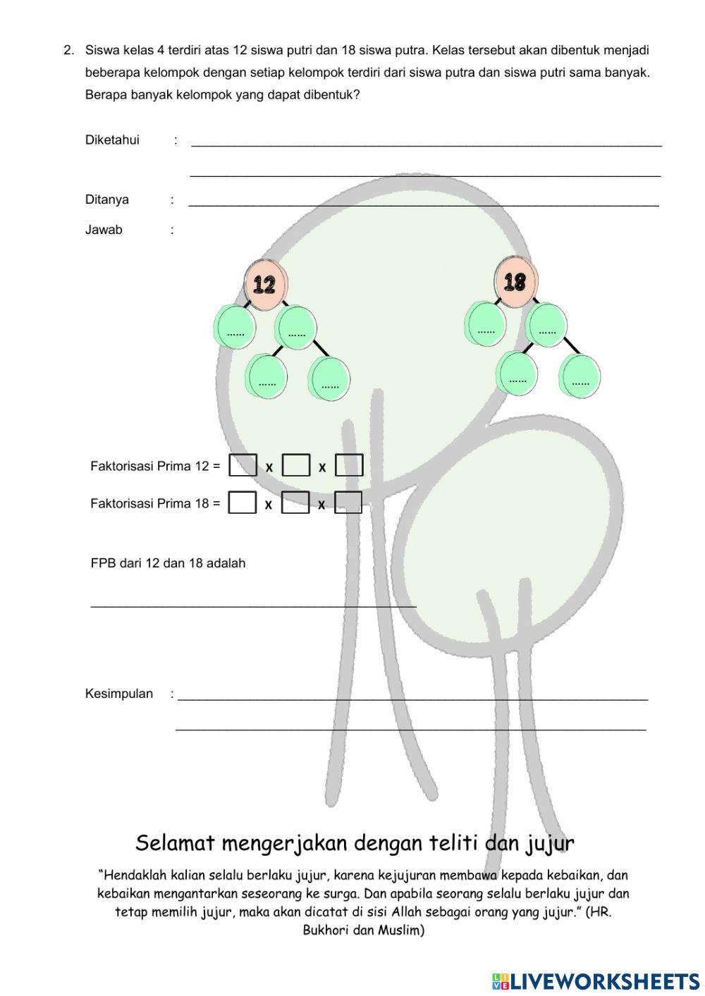 Penilaian Harian KPK & FPB
