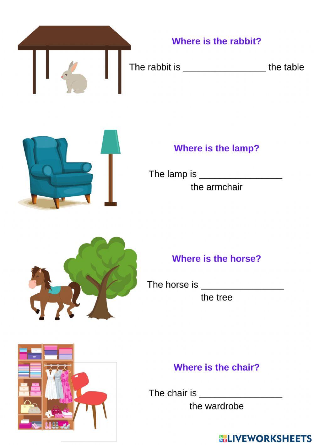 Prepositions of place 5