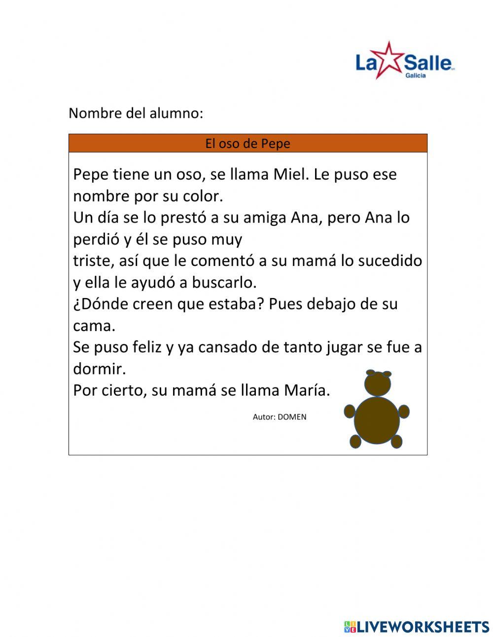 Lectura de comprensión