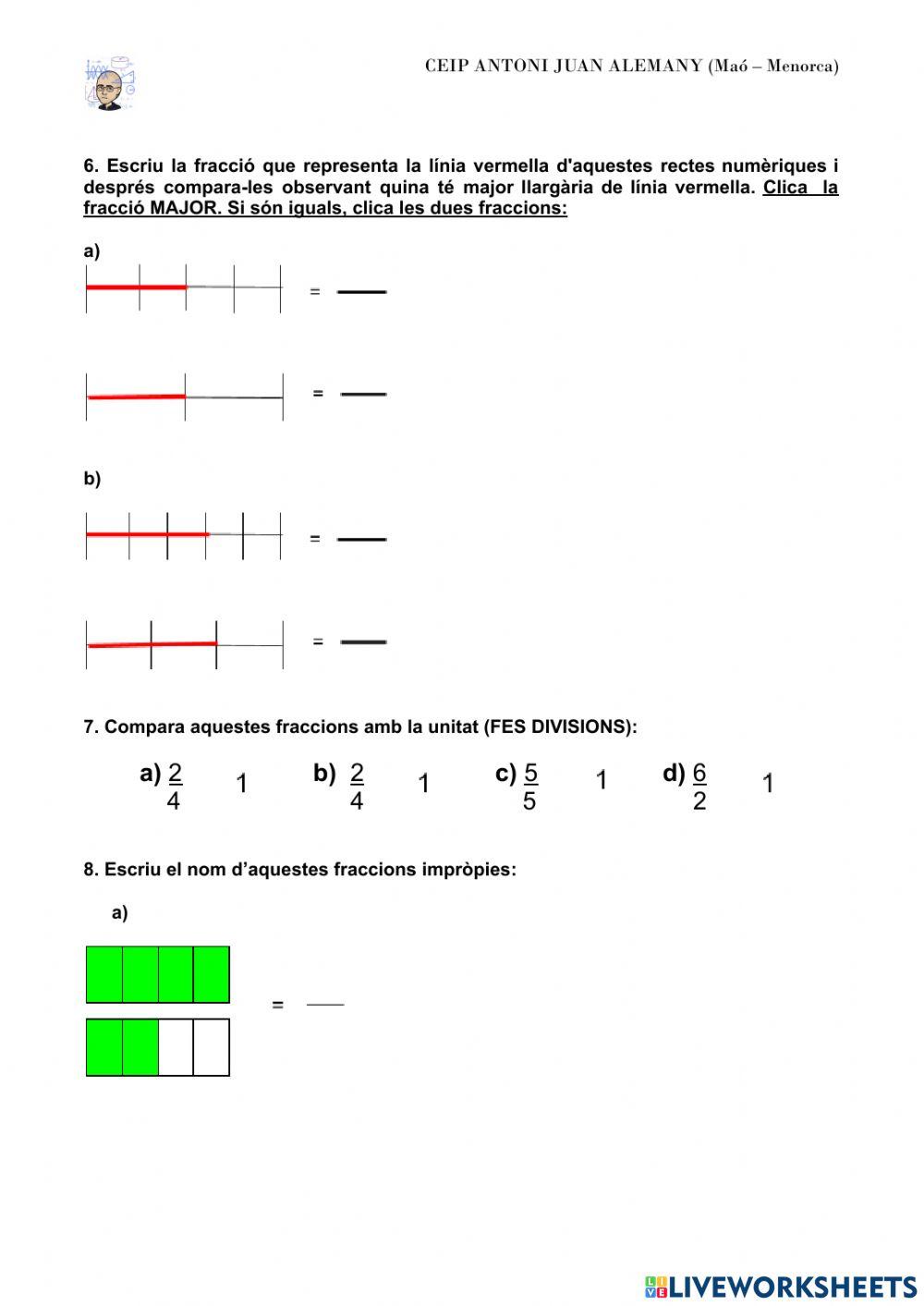 REPÀS FINAL FRACCIONS 4t