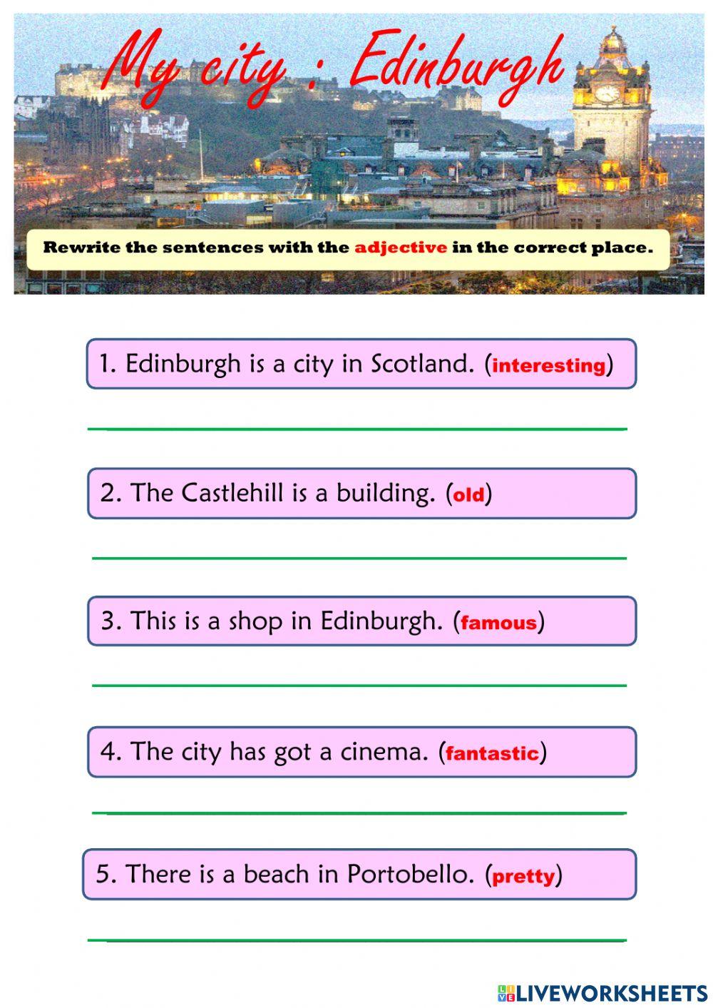 My city : Edinburgh