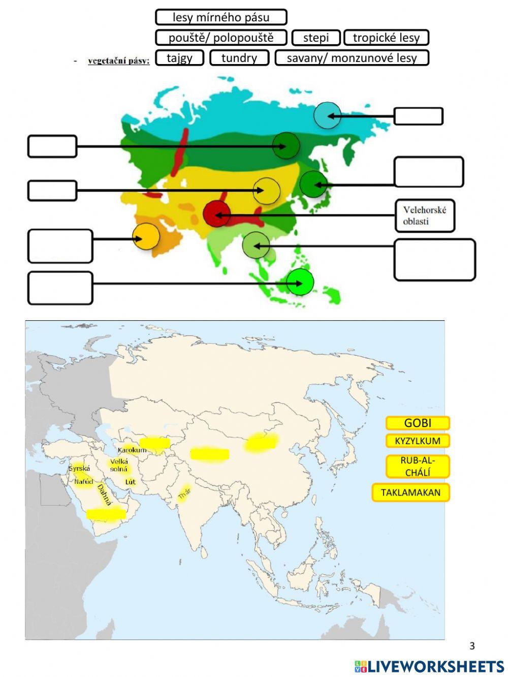 PL Asie-biota a podnebí