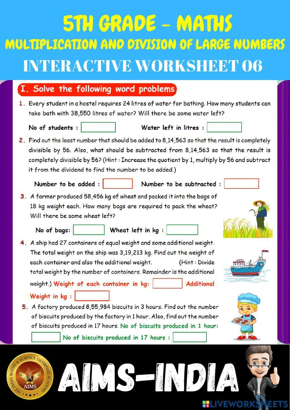5th-maths-ps06-multiplication and division of large numbers  - ch 03