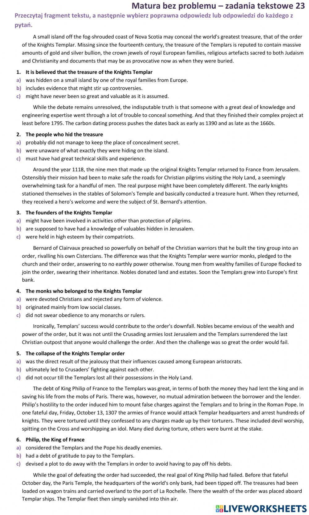 Matura - zadanie tekstowe ABC 3