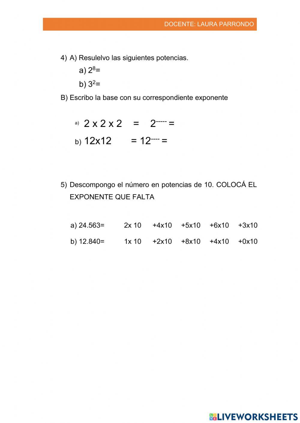 Repaso General numeración Repaso General numeración