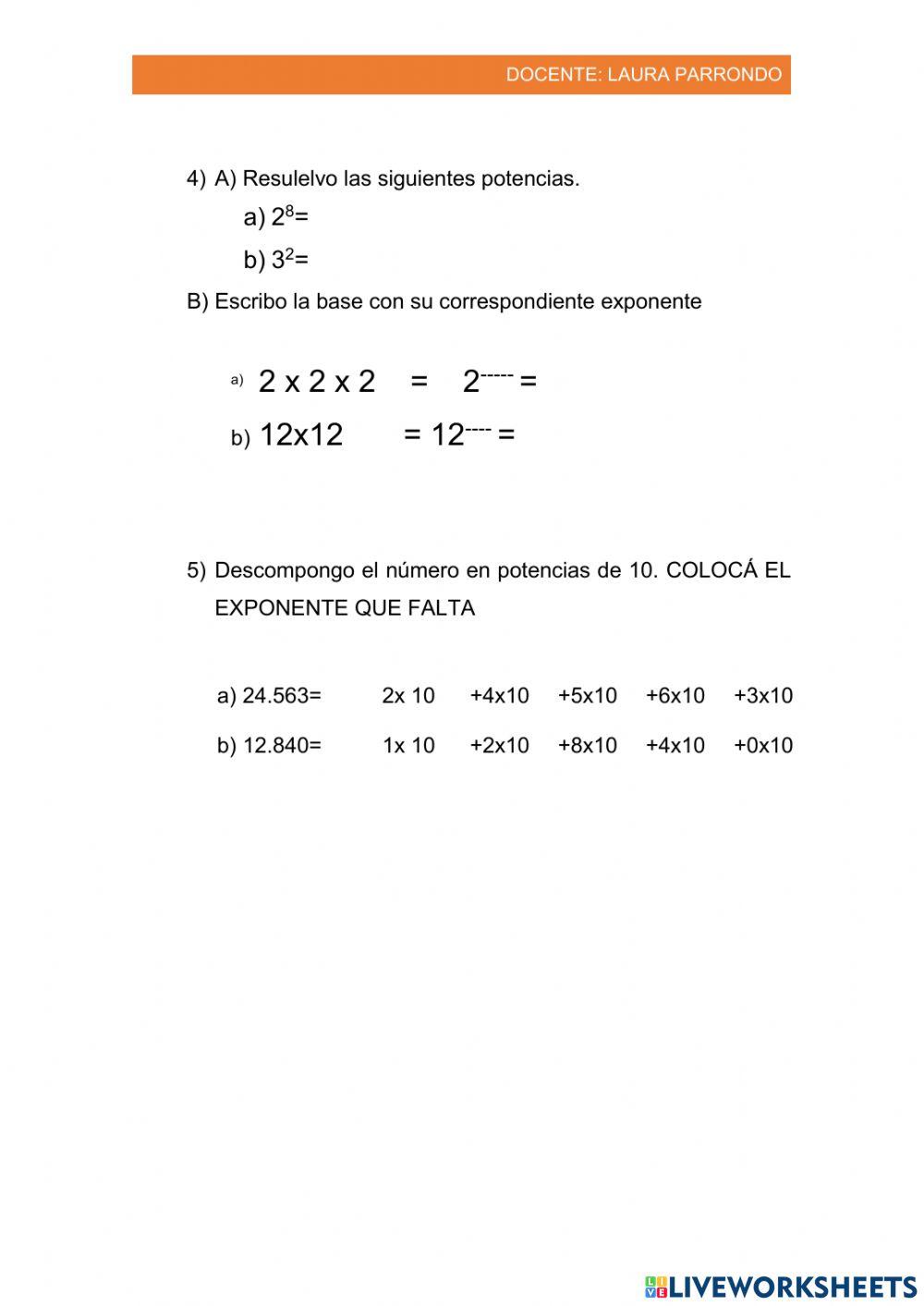 Repaso General numeración